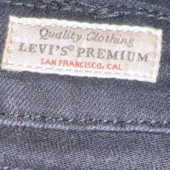 Levis Premium Womens Black Denim Overalls W25 - Picture 3 of 10
